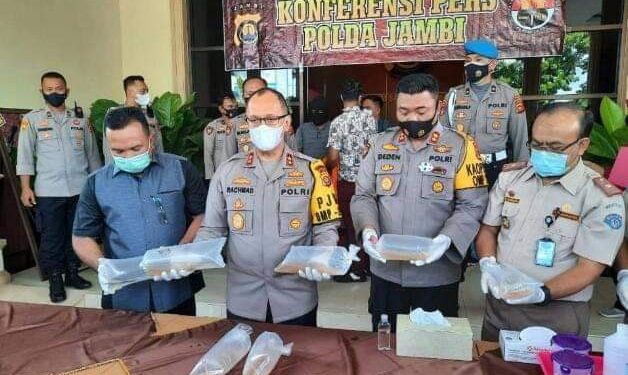 Polda Jambi Berhasil Gagalkan Penyelundupan Ribuan Baby Lobster