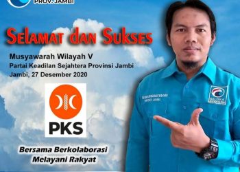 Mahyudi : Selamat Muswil Ke V PKS Jambi, Selamat Datang Nahkoda Baru PKS Jambi