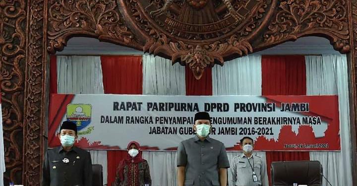 Fachrori Pamit dalam Rapat Paripurna DPRD Provinsi Jambi