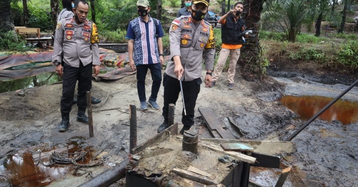 Breaking News.!! Kapolres Muaro Jambi Gasak Aktivitas Ilegal Drilling di Bahar Selatan
