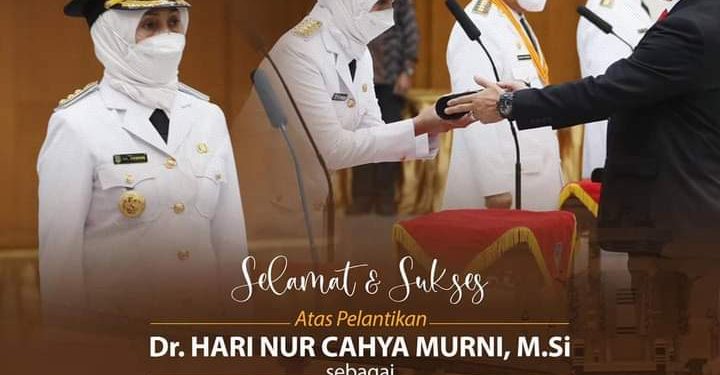 Mendagri Lantik Dr.Hari Nur Cahya Murni sebagai Pj. Gubernur Jambi
