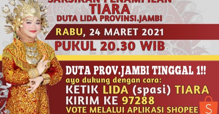Tiara Peserta LIDA Asal Jambi Tampil Malam Ini