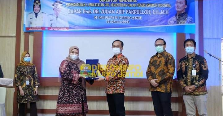 Bupati Muaro Jambi Menerima Kunjungan Kerja Dirjen Dukcapil Kemendagri RI