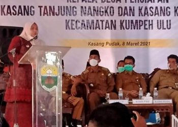 Bupati Muaro Jambi Resmikan 2 Desa di Kumpeh Ulu