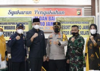 Dua Polsek Mendapat Hibah Dari DPRD dan Pemkab Muaro Jambi