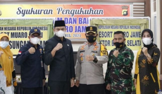 Dua Polsek Mendapat Hibah Dari DPRD dan Pemkab Muaro Jambi