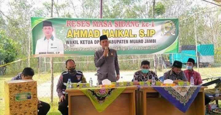 Waka DPRD Muarojambi Ahmad Haikal Reses di Sungailandai