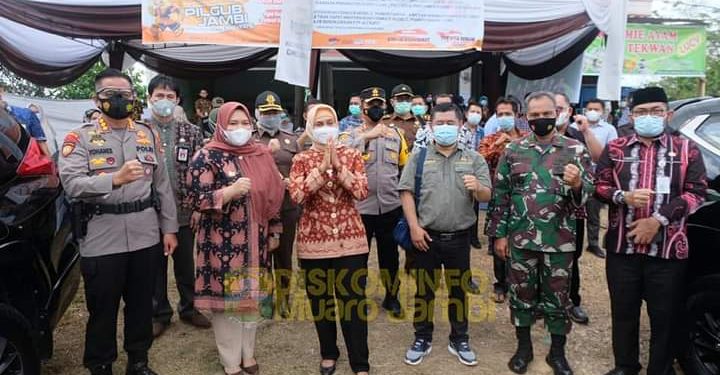 Bupati Masnah Dampingi Pj Gubernur Jambi Meninjau Pelaksanaan PSU