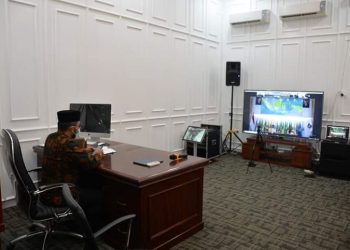 Sekda Ikuti Rakor Penyelenggaraan Perizinan Perusahaan Sistem OSS Bersama Tiga Menteri