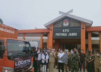 KPU Menyalurkan Kebutuhan Logistik PSU Pilgub Jambi