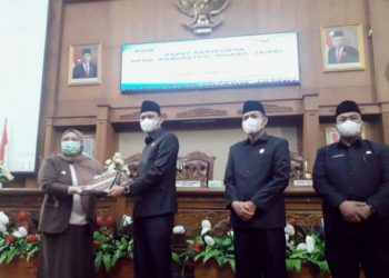 DPRD Muaro Jambi Gelar Paripurna Penyampaian LKPJ 2020
