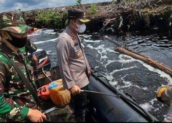 Kapolres Muaro Jambi : Pastikan Sekat Kanal Berfungsi, Guna Antisipasi Karhutla