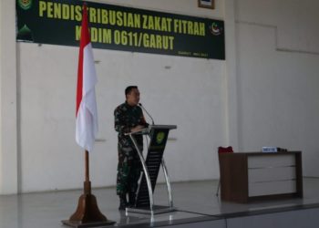 Dandim 0611/Garut Distribusikan Zakat Fitrah Dari Jajarannya