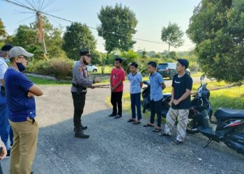 Tekan Penyebaran Covid-19, Polsek Maro Sebo Terus Lakukan Razia Prokes