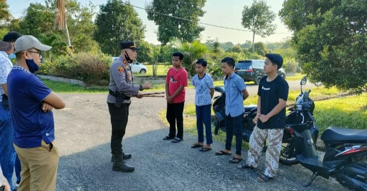 Tekan Penyebaran Covid-19, Polsek Maro Sebo Terus Lakukan Razia Prokes
