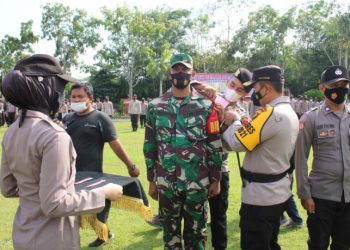 Polres Muarojambi Gelar Apel Pasukan Gabungan PSU Pilgub Jambi