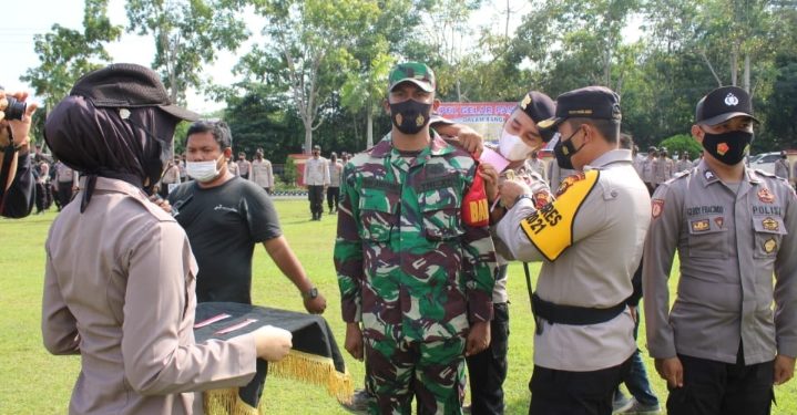 Polres Muarojambi Gelar Apel Pasukan Gabungan PSU Pilgub Jambi