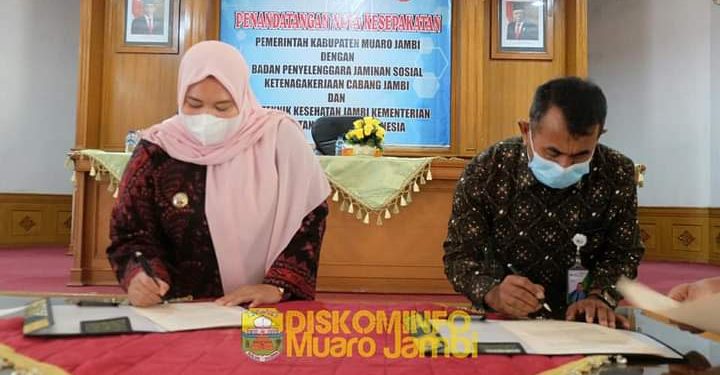 Bupati Tanda Tangani Nota Kesepakatan dengan BPJS Jambi