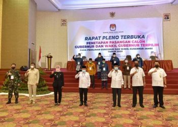 Pj Gubernur Hadiri Rapat Pleno Penetapan Calon Terpilih Pilgub Jambi