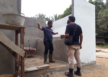 Dinas PU Merangin Cek Kwalitas Pekerjaan Fisik TMMD 111