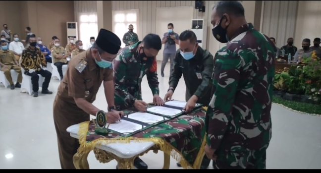 H.Mashuri: TMMD Percepat Laju Pembangunan TMMD ke-111 di Desa Bukit Beringin Kecamatan Bangko Barat Dibuka