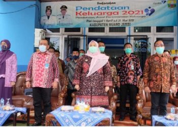 Bupati Muaro Jambi Menghadiri Launching Pendataan Badan kependudukan dan Keluarga Berencana (BKKBN)