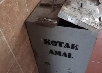 Terjadi lagi, Tiga Kotak Amal Masjid Mujahidin Kasang Pudak di Bobol Maling
