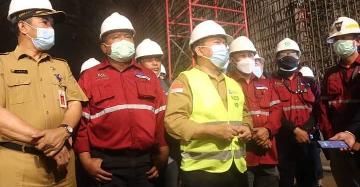Dukung Pembangunan PLTA Batang Merangin, Al Haris Tinjau Lokasi Terowongan Air.