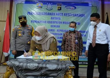 Bupati Muaro Jambi Lakukan Nota Kesepahaman dengan Kejaksaan Negeri Muaro Jambi