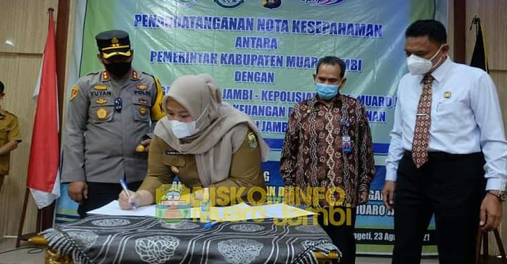 Bupati Muaro Jambi Lakukan Nota Kesepahaman dengan Kejaksaan Negeri Muaro Jambi