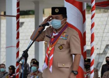 Gubernur Al Haris Pimpin Upacara Puncak Hari Pramuka Ke-60