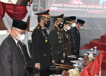 Sambut HUT RI Ke 76, Dandim Hadiri Rapat Paripurna DPRD Merangin