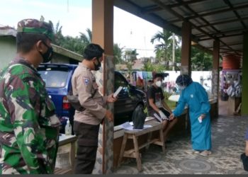 Danramil Telanai Himbau Masyarakat yang Terkonfirmasi Covid-19 Agar Tidak Ragu Datangi Isolasi Terpusat (isoter)