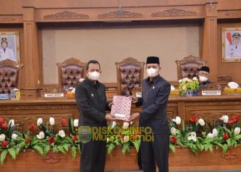 Wabup BBS Sampaikan Tanggapan Atas Pandangan Umum Fraksi-Fraksi Pada Rapat Paripurna DPRD Tentang Ranperda Perubahan APBD Tahun Anggaran 2021