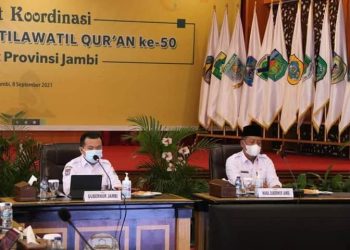 Gubernur Al Haris Perketat Protokol Kesehatan Pelaksanaan MTQ Ke 50 Tingkat Provinsi Jambi: Pandemi Ajarkan Kita Hidup Sehat