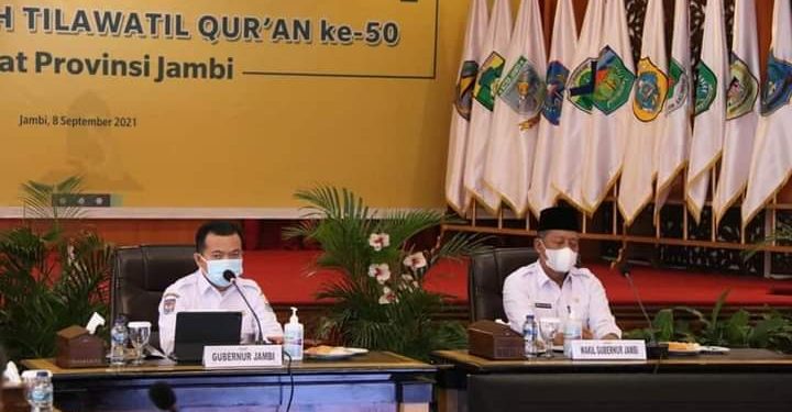Gubernur Al Haris Perketat Protokol Kesehatan Pelaksanaan MTQ Ke 50 Tingkat Provinsi Jambi: Pandemi Ajarkan Kita Hidup Sehat