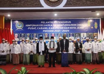 Gubernur Jambi Kukuhkan Kepengurusan Himpunan Keluarga Sa’adatuddaren Periode 2021-2021