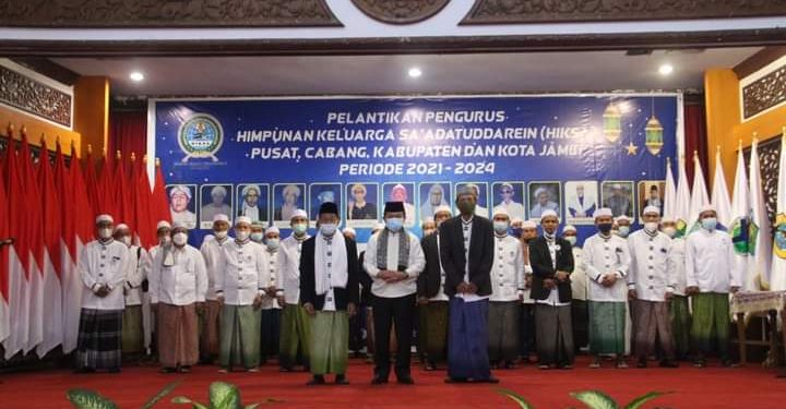 Gubernur Jambi Kukuhkan Kepengurusan Himpunan Keluarga Sa’adatuddaren Periode 2021-2021