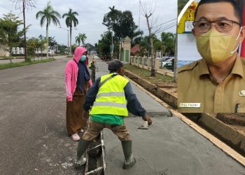 Ini Tanggapan Kadis PUPR Muaro Jambi Terkait Median Jalan dan Trotoar di Komplek Perkantoran Bupati