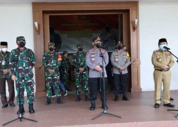 Gubernur Jambi Paparkan Aksi Percepatan Penganganan Covid 19 kepada Kapolri dan Panglima TNI