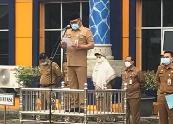 Sekda Pimpin Apel Kedisiplinan Pegawai RSUD Raden Mattaher Jambi