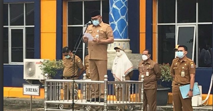 Sekda Pimpin Apel Kedisiplinan Pegawai RSUD Raden Mattaher Jambi