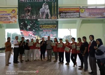 Tim Inkado Kota Jambi Raih 19 Medali di Kejuaraan Karate Dandim Cup