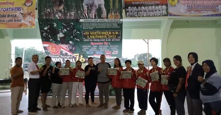 Tim Inkado Kota Jambi Raih 19 Medali di Kejuaraan Karate Dandim Cup