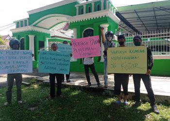 Diduga Curang Massa Demo Plt Kakanwil Kemenag Provinsi Jambi