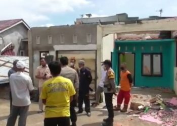 Puting Beliung Hancurkan Empat Rumah Warga di Sungai Gelam