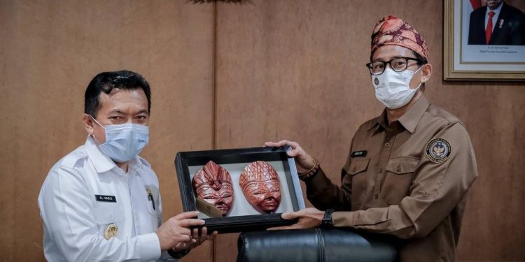 Gubernur Al Haris Lakukan Audensi Ke  BRGM RI DAN Kemenparekraf RI