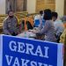 Tinjau Malam Natal di Mestong, Kapolres Apresiasi Gerai Vaksin di Gereja