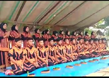 Desa Pengidam Gelar Tari Saman Bines Gayo