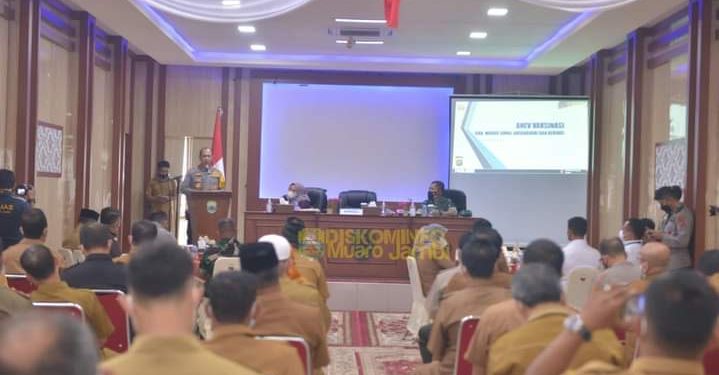 Kunker Kapolda Jambi dan Rakor Satgas Covid-19 Muaro Jambi